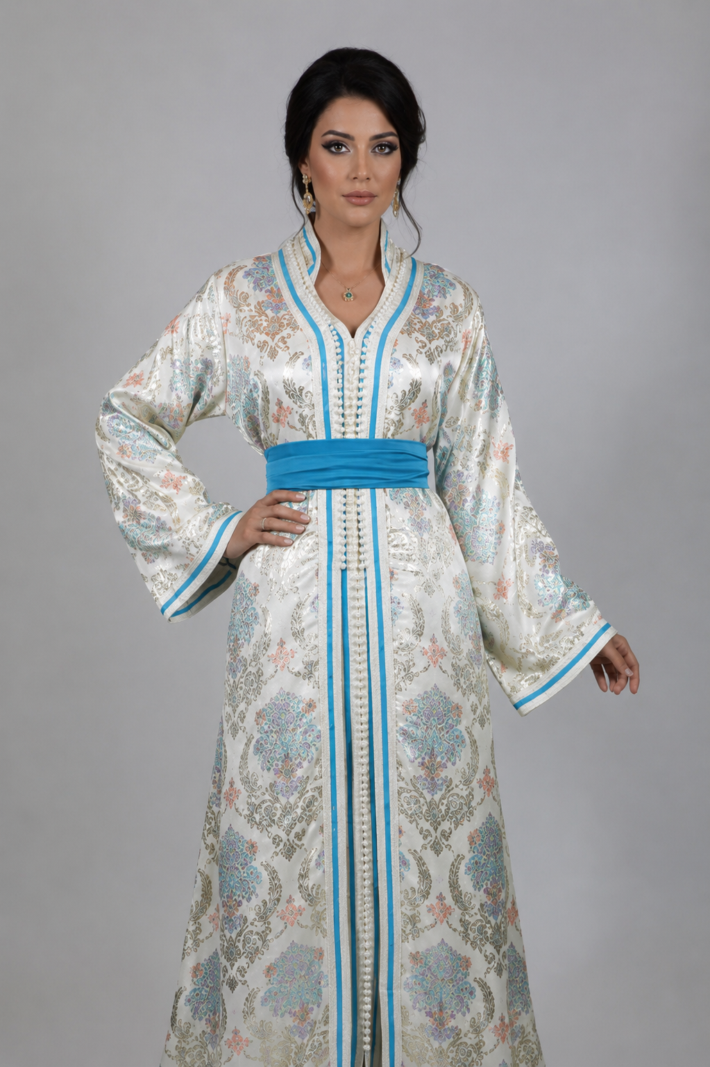 Takchita Omar Doublure Bleu Turquoise