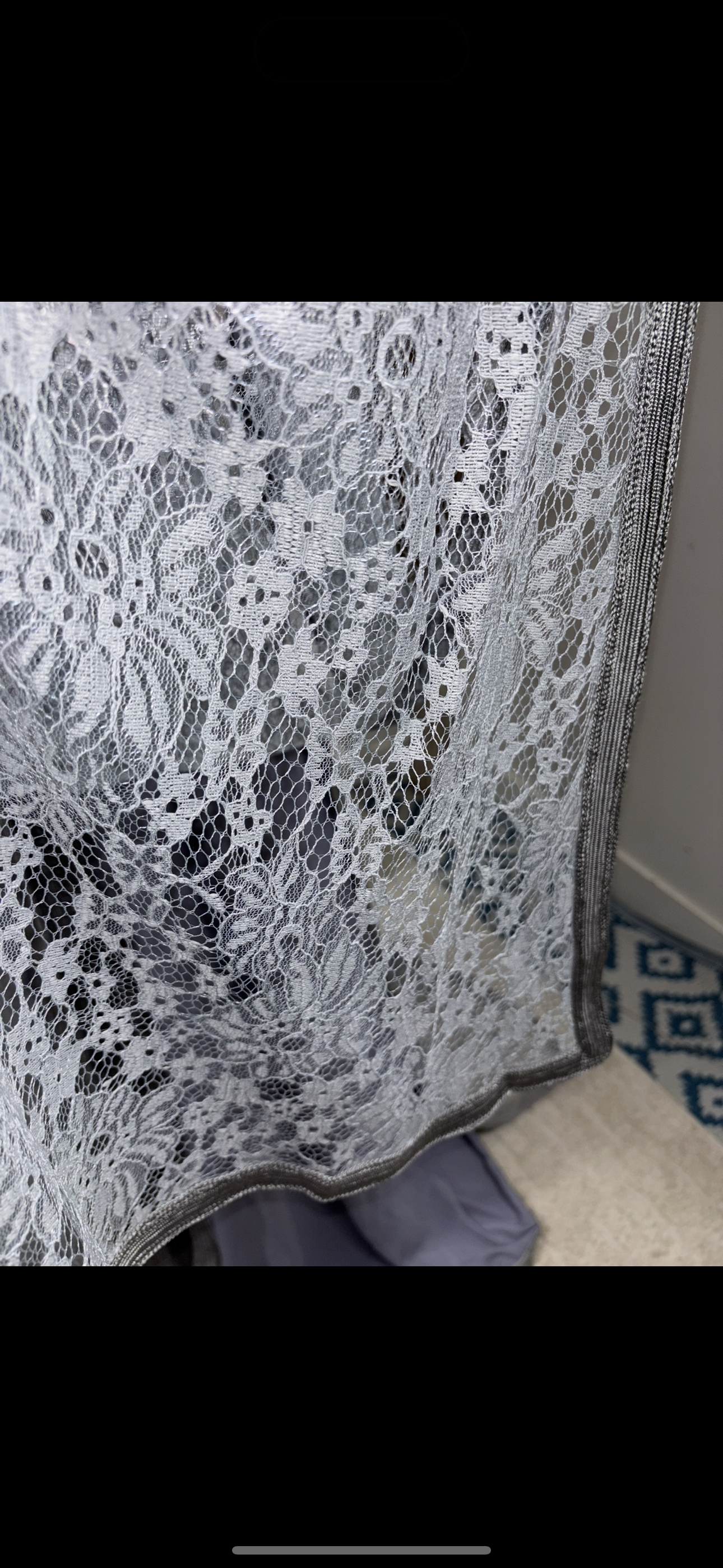 Takchita dentelle Gris « Perle Glacée » — Ceinture rigide ton-sur-ton