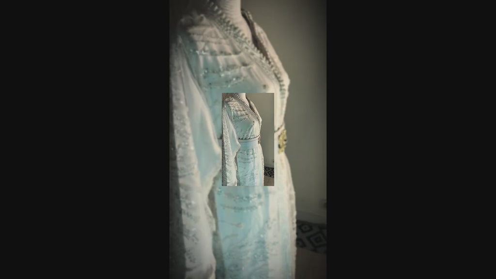 Takchita CRYSTAL BLANC sequins