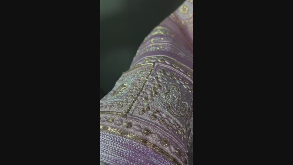 Takchita brocart or & violet - ZEYNAYA PRESTIGE