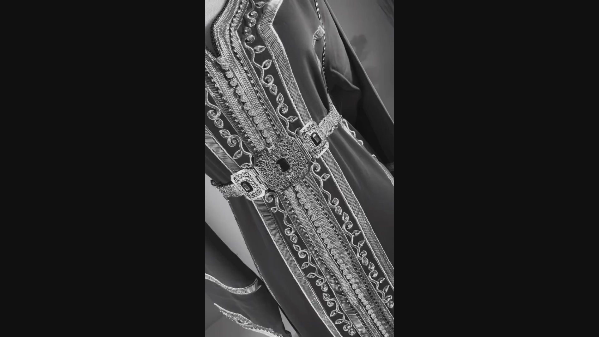 Caftan vert luxe – Sfifa dorée | Zeynaya Prestige